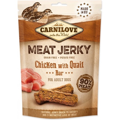 Carnilove Jerky křepelka a kuře tyčinky 100 g