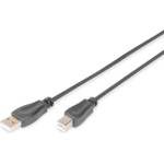ASSMANN Високоскоростен 2.0 usb тип-b - usb тип a cu екраниран черен кабел 3 м db-300105-030-s (db-300105-030-s)