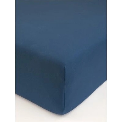 MKLozkoviny.sk Jersey plachta s elastanom Deluxe námornícka modrá 180x200