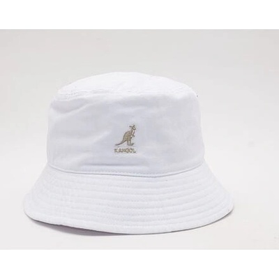 Kangol Washed Bucket bílý