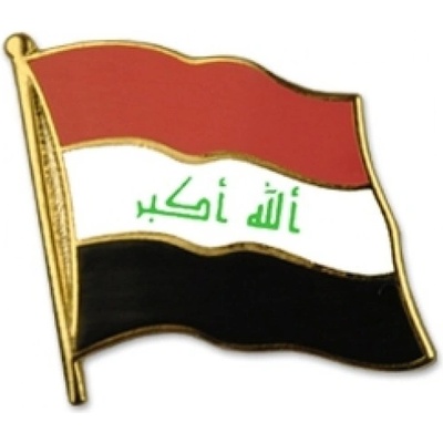 Odznak (pins) 20mm vlajka Irak - farebný