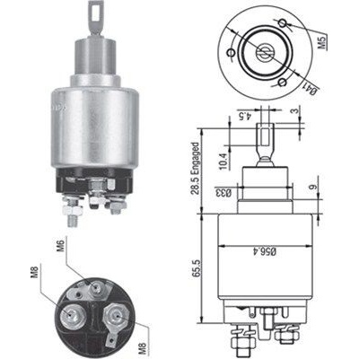Elektromagnetický spínač, startér MAGNETI MARELLI 940113050271