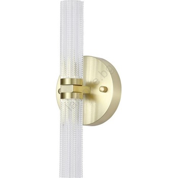 Searchlight 10372SB-LED Стенно осветително тяло за баня ABERDEEN с възможност за димиране 2xLED/12W/230V IP44 месинг (SR0681)