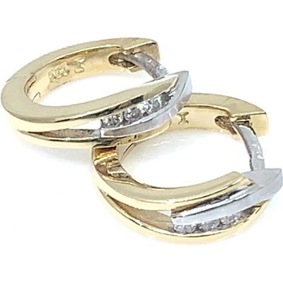 Jan Kos jewellery zlaté náušnice s briliantem 83000111