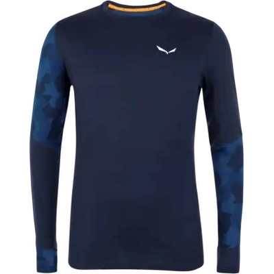 Salewa Cristallo Pánske tričko Warm Amr Tee. tmavo modrá