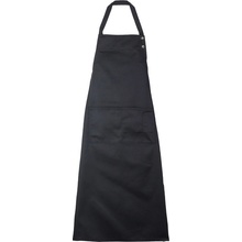 NEOBLU Zástěra s laclem Edgar COT244454n1199-deep black Černá deep