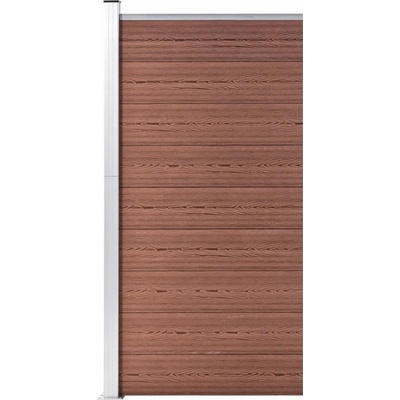 vidaXL Plotový dílec WPC 95 x 186 cm hnědý