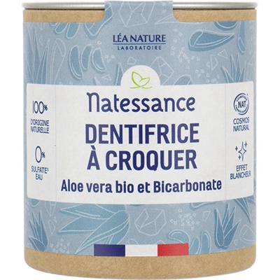 Natessance Zubní tablety s aloe vera a natronem 80 ks