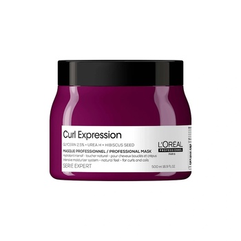 L'Oréal LOreal Professionnel Serie Expert Curl Expression Глицерин 2.5% + Урея H + Семена от хибискус Крем маска за коса Интензивно хидратираща 500 мл