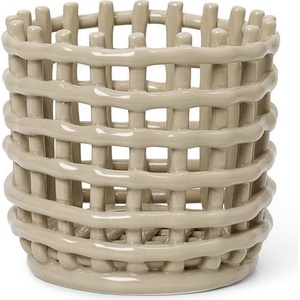 ferm LIVING Кошница за съхранение Ferm Living керамика 14, 5 см кашмирен цвят (1104263773)