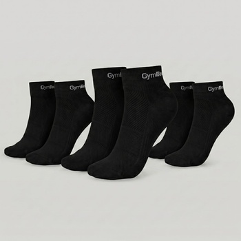 GymBeam Чорапи Quarter 3Pack Black S