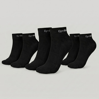 GymBeam Чорапи Quarter 3Pack Black S