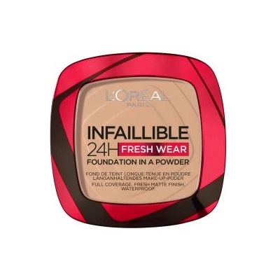 L'Oréal Infaillible 24H Fresh Wear Foundation In A Powder дълготраен прахообразен фон дьо тен 9 g нюанс 120 Vanilla