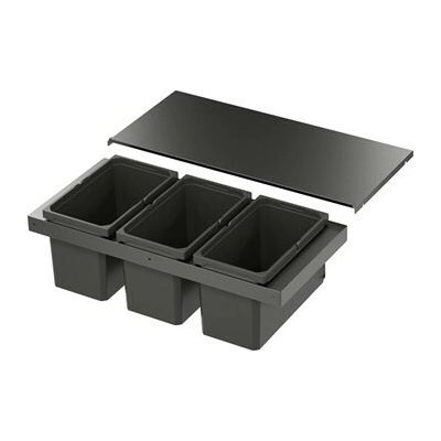 VS ENVI Flex XS-256 systém na třídění odpadu KB 900 mm, 3 × 16 l, lava