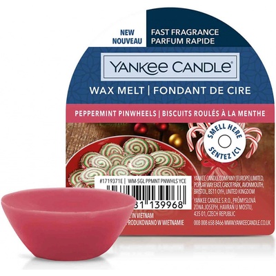 Yankee Candle Vonný vosk Peppermint Pinwheels 22 g