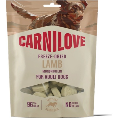 Carnilove Dog Freeze Dried Snack - Výhodné balení: 2 x 60 g jehněčí