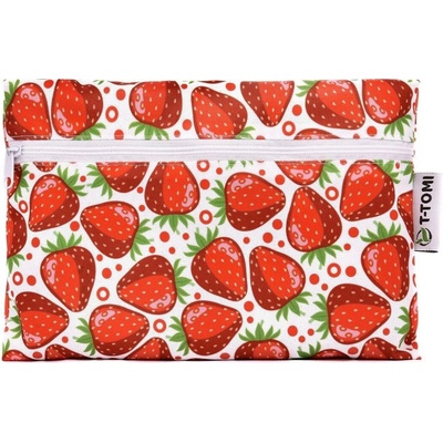 T Tomi nepremokavé vrecko Strawberries 21 × 15 cm