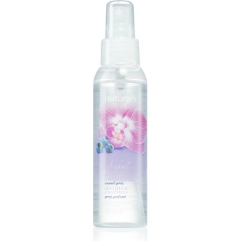 Avon Naturals tělový sprej s orchidejí a borůvkou 100 ml