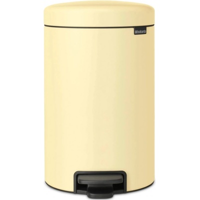 Brabantia Кош за боклук с педал Brabantia NewIcon 1008844, 12 л, Плавно затваряне, Противоплъзгаща основа, Жълт (1008844)