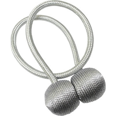 Magnetická spona na závěsy Flex-S stříbrná 2 ks