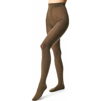 Novodonia Vlněné punčocháče Merino Woolee hnědá