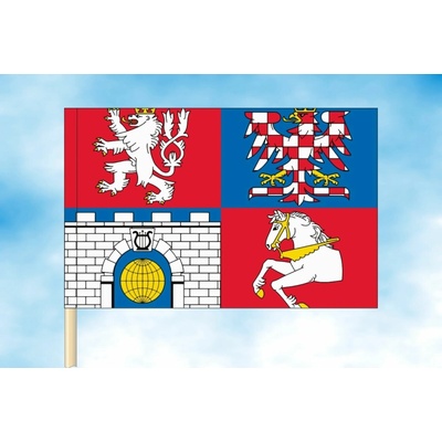 LIBEA, s.r.o. Vlajka Pardubického kraje Rozměr: 30×45 cm, Uchycení: Návlek na žerď