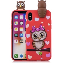 Pouzdro Cute Owl 3D Apple iPhone XR