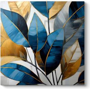 TopMebel Картина на платно " Botanical Leaves" TopMebel с дигитален печат 100x100x3cm