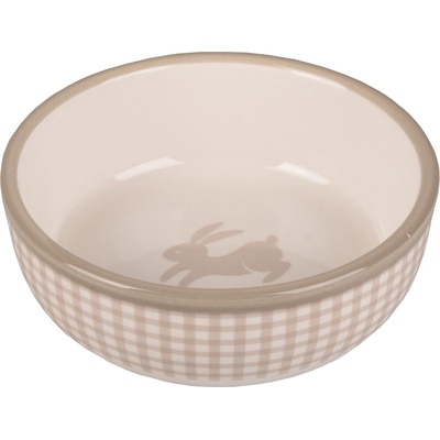 Flamingo miska pre hlodavcov MYLO CERAMIC béž.-biela 13,3 x 13,3 x 4,6 cm 400ml