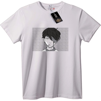 NOONEBRAND Тениска Аниме Превръзка на Окото - 6XL, White