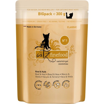 Catz Finefood hovädzie a teľacie 6 x 300 g