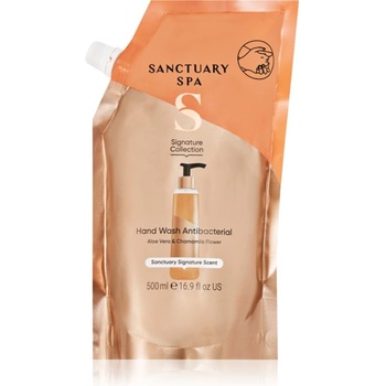 Sanctuary Spa Signature Collection подхранващ течен сапун с антибактериална добавка резервен пълнител 500ml