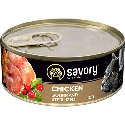 Savory Adult Sterylised Chicken 100 g