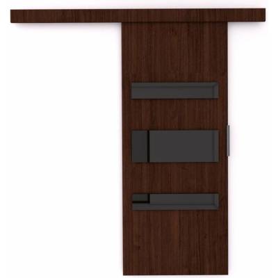 Sconto Posuvné dvere DESIO 76 wenge/čierna 76x205 cm