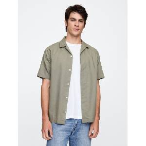 GAP Риза от лленобленда GAP GAP | Zelen | МЪЖЕ | S