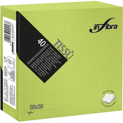 Celtex papírové ubrousky INFIBRA Linea New Soft-touch limetka 2V 40ks 38x38cm
