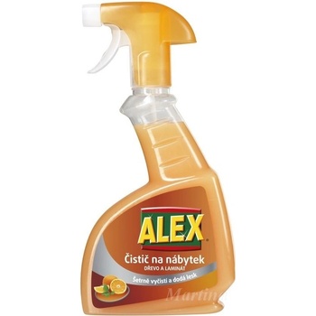 Alex sprej čistič na laminátový a dřevěný nábytek pomeranč 375 ml