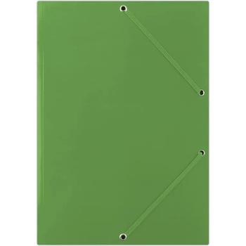 DONAU Картонена папка Donau с ластик 400g, 3 капака, зелен (16363-А-ЗЕЛЕН)
