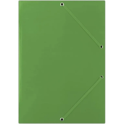 DONAU Картонена папка Donau с ластик 400g, 3 капака, зелен (16363-А-ЗЕЛЕН)
