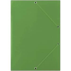 DONAU Картонена папка Donau с ластик 400g, 3 капака, зелен (16363-А-ЗЕЛЕН)