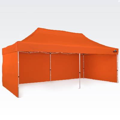 BRIMO Nůžkový stan S. Ocel Rozměr stanu: 3x6m, Barva stanu: Oranžová + 5 letá záruka a servis zdarma!