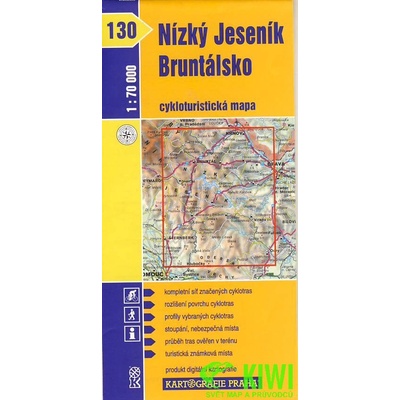 Cykloturistická mapa č. 130 Nízký Jeseník Bruntálsko 1 : 70 tis.