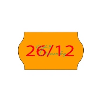 Blitz-printex Едноредови етикети 26мм х 12мм Оранжев (2612orange)