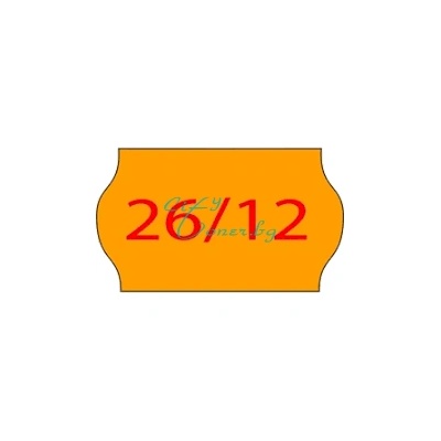 Blitz-printex Едноредови етикети 26мм х 12мм Оранжев (2612orange)
