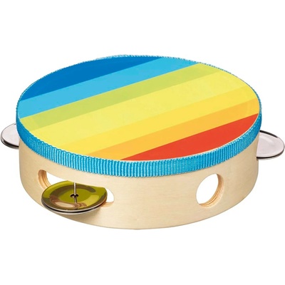 Goki Детско дървено дайре със звънчета Goki - Дъга (61920)