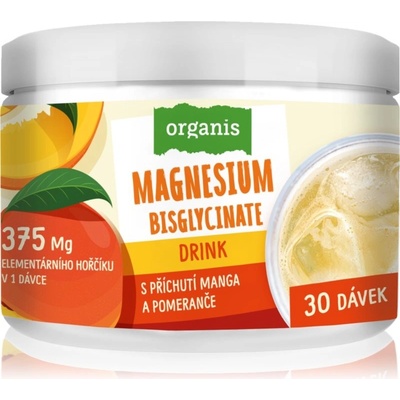 Organis Magnesium Bisgl.Drink mango a pomer.102 g