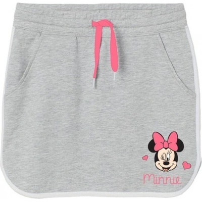 E plus M dievčenská bavlnená sukňa Minnie Mouse Disney šedá
