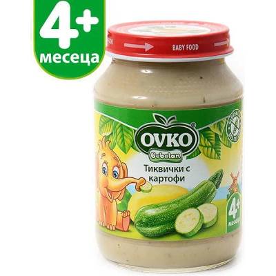 OVKO Bebelan - Пюре тиквички с картофи 4 месец 190 гр (5510)