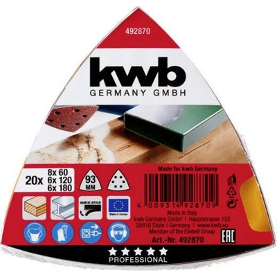 KWB brusný výsek na suchý zip DELTA 93 mm (49492874)