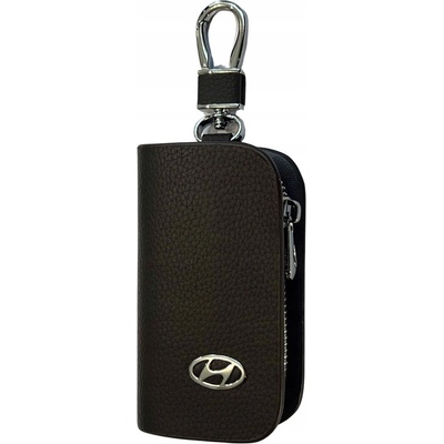 Kľúčenka KOŽENÉ PUZDRO na kľúče HYUNDAI logo ELEGANTNÁ hnedá